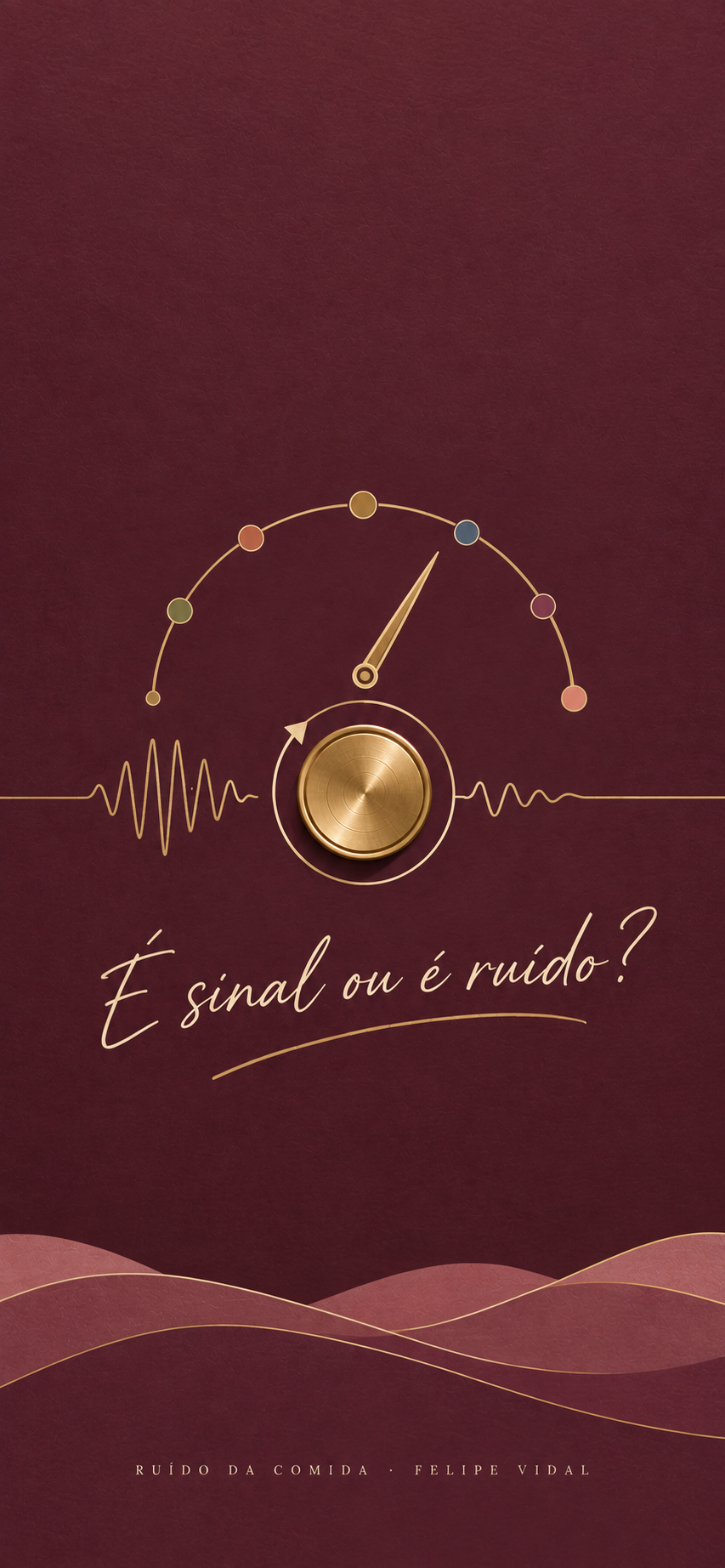 Papel de parede de bloqueio com a pergunta: é sinal ou é ruído?